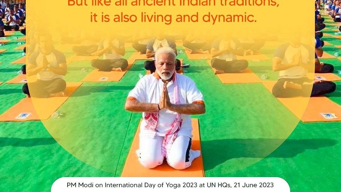 Yoga Day: 180 ದೇಶಗಳ ಪ್ರತಿನಿಧಿಗಳ ಜತೆ ಅಮೆರಿಕದಲ್ಲಿ ಮೋದಿ ಯೋಗಾಭ್ಯಾಸ
