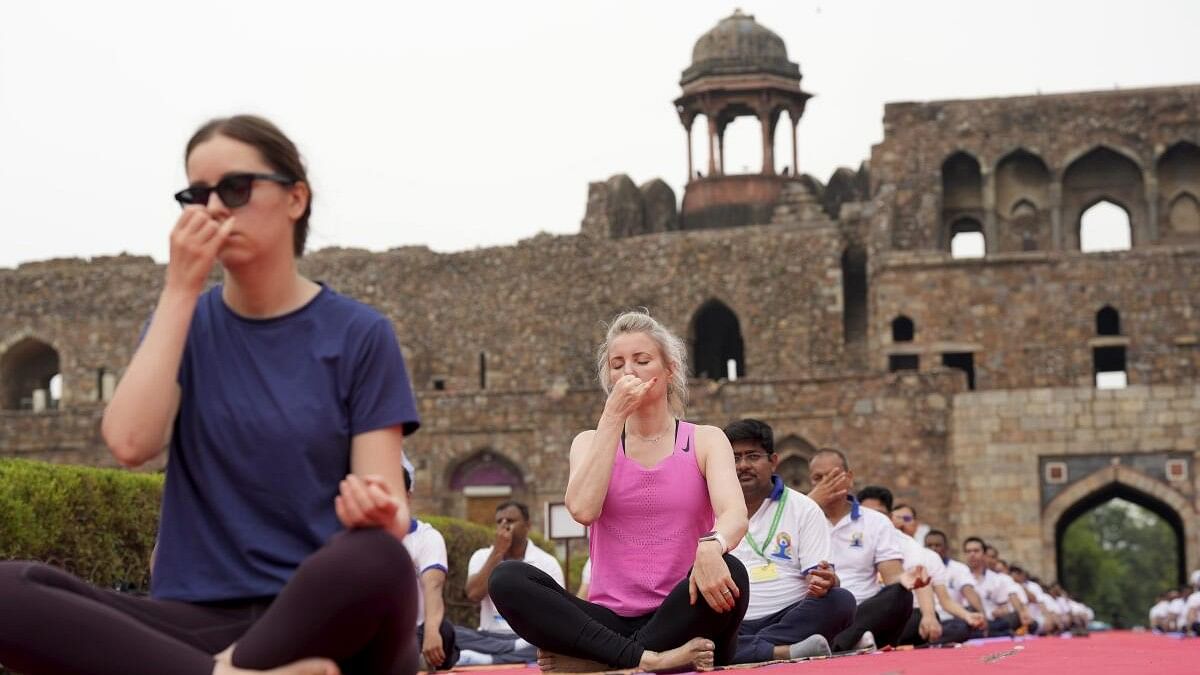 International Yoga Day 2023 | ಚಿತ್ರಗಳಲ್ಲಿ ನೋಡಿ: ದೇಶದಾದ್ಯಂತ ಯೋಗ ದಿನದ ಸಂಭ್ರಮ