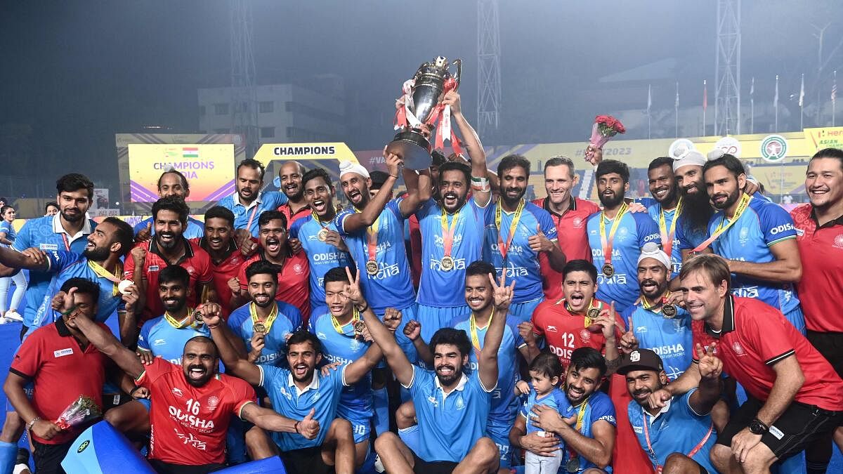 Asian Champions Trophy Hockey: ಭಾರತ ತಂಡದ ಸಂಭ್ರಮದ ಕ್ಷಣಗಳು