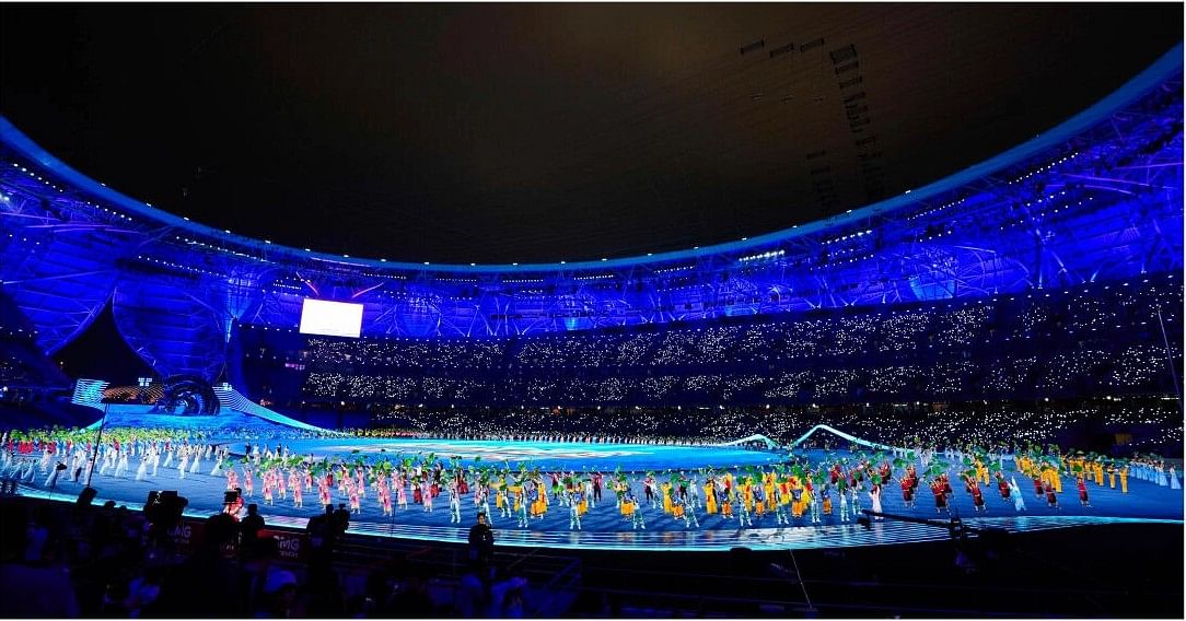 PHOTOS | Asian Games: 19ನೇ ಏಷ್ಯನ್‌  
ಗೇಮ್ಸ್‌ಗೆ ವರ್ಣರಂಜಿತ ಚಾಲನೆ