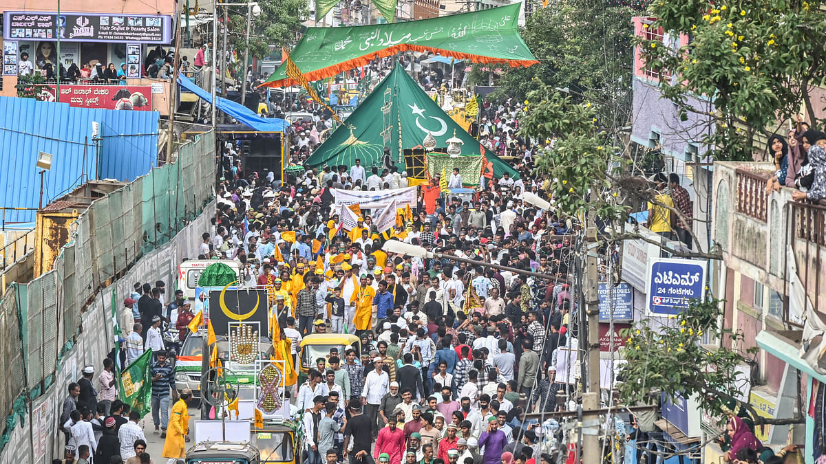 ಬೆಂಗಳೂರು: ಸಂಭ್ರಮದಿಂದ ನಡೆದ ಈದ್‌ ಮಿಲಾದ್‌