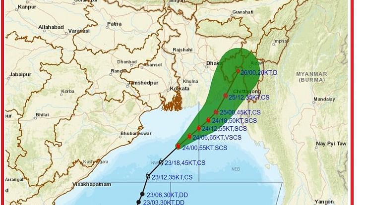 Cyclone Hamoon: ತೀವ್ರ ಸ್ವರೂಪ ತಾಳಿದ 'ಹಮೂನ್' ಚಂಡಮಾರುತ