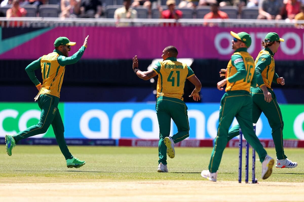 T20 WC | ನೆದರ್ಲೆಂಡ್‌ ವಿರುದ್ಧ ನಾಲ್ಕು ವಿಕೆಟ್‌ಗಳ ಜಯ ಗಳಿಸಿದ ದಕ್ಷಿಣ ಆಫ್ರಿಕಾ