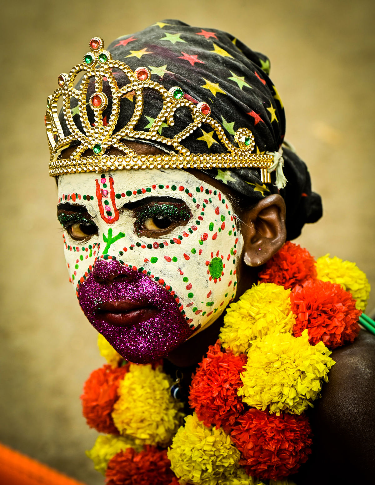 ಗಮನಸೆಳೆದ ಆಂಜನೇಯನ ವೇಷಧಾರಿ‌.