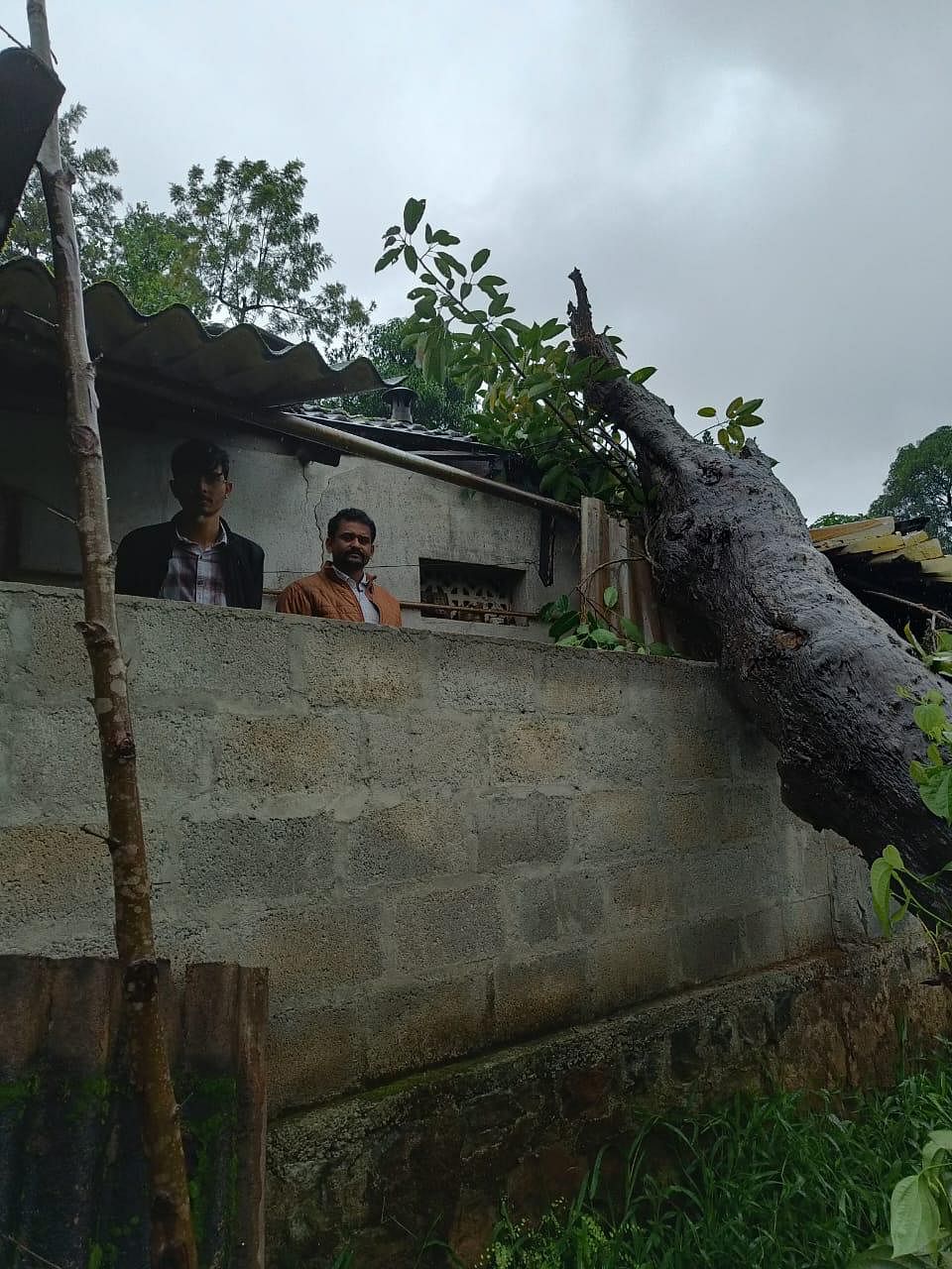 ಸೋಮವಾರಪೇಟೆ ತಾಲೂಕಿನ ಬಿಳಕಿಕೊಪ್ಪ ಗ್ರಾಮದ ಸರಸ್ವತಿ ಅವರ ಮನೆ ಮೇಲೆ ಮರ ಬಿದ್ದು ಮನೆ ಹಾನಿಯಾಗಿದೆ.