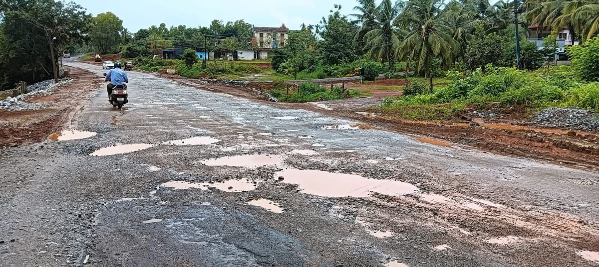 ಪಂಜಿಮಾರು ಮುಖ್ಯ ರಸ್ತೆಯ ಸ್ಥಿತಿ