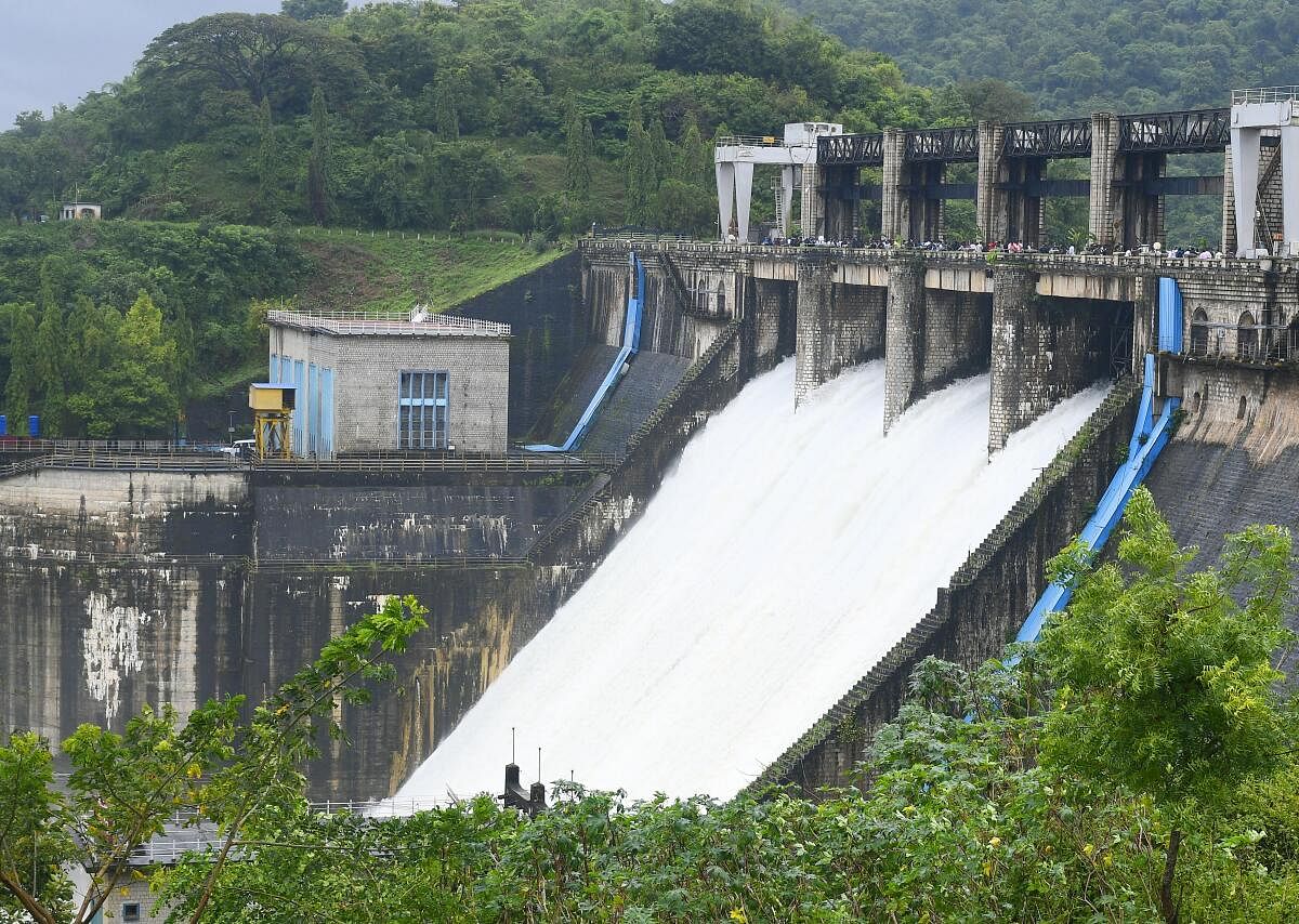 ಭದ್ರಾ ಜಲಾಶಯದ ನೋಟ