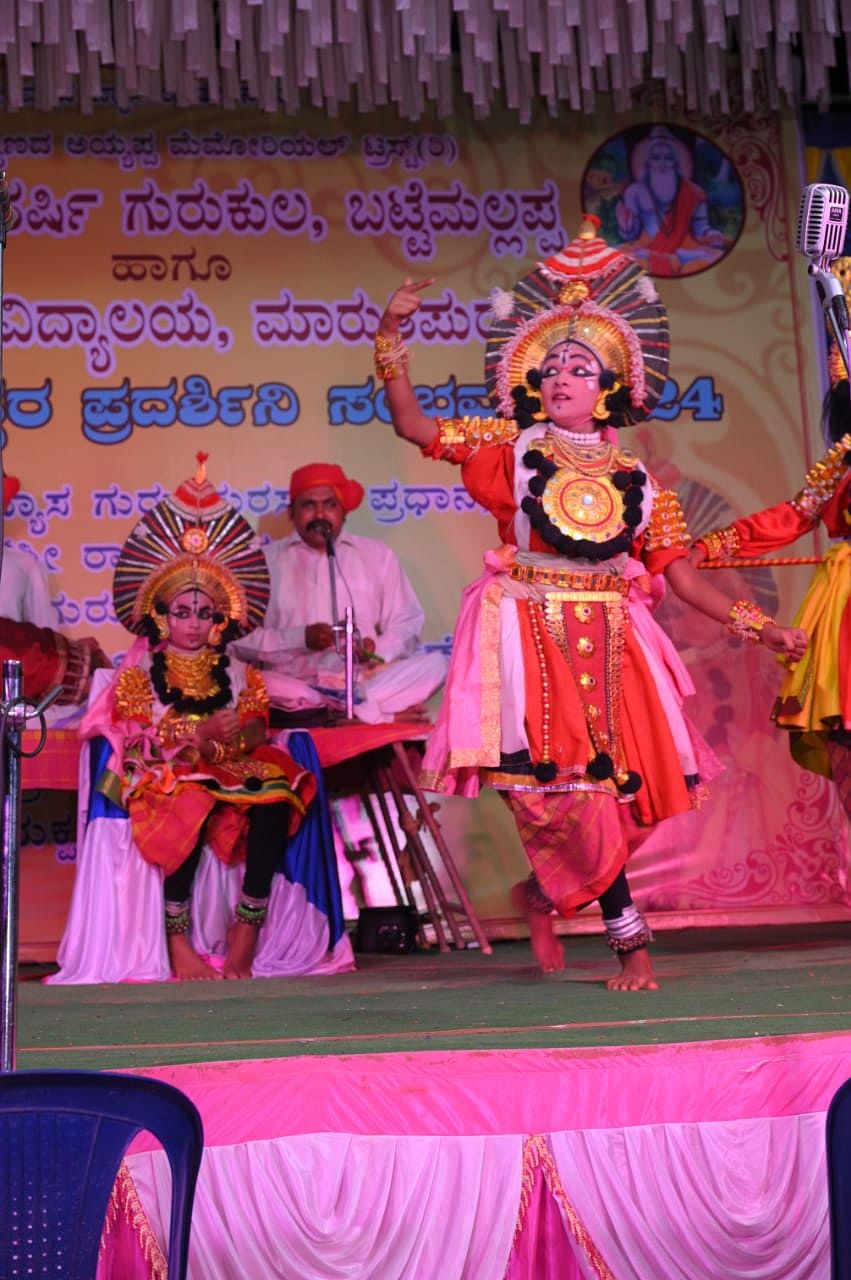 ಮಕ್ಕಳ ಯಕ್ಷ ಮೇಳದ ಪ್ರದರ್ಶನದ ದೃಶ್ಯ