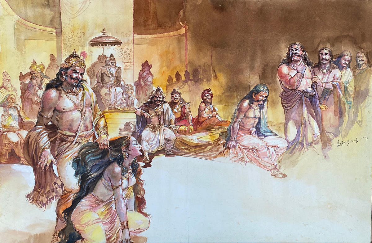 ಮಹಾಭಾರತದ ದೃಶ್ಯಕಾವ್ಯ: ಚಂದ್ರನಾಥ ಆಚಾರ್ಯ ಅವರ ಕಲಾಕೃತಿಗಳು