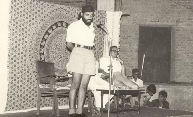 1970ರ ದಶಕದಲ್ಲಿ ಆರ್‌ಎಸ್‌ಎಸ್‌ ಕಾರ್ಯಕರ್ತನಾಗಿದ್ದ ಮೋದಿ (ಚಿತ್ರ ಕೃಪೆ: ನಮೋ ಆ್ಯಪ್)