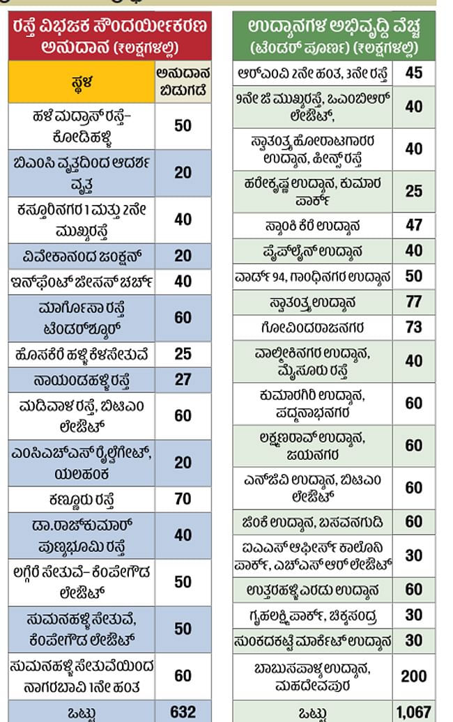 ಬೆಂಗಳೂರು: ಹಸಿರು ಹೊದಿಕೆಗೆ ಬಿಬಿಎಂಪಿ ನಿರ್ಲಕ್ಷ್ಯ