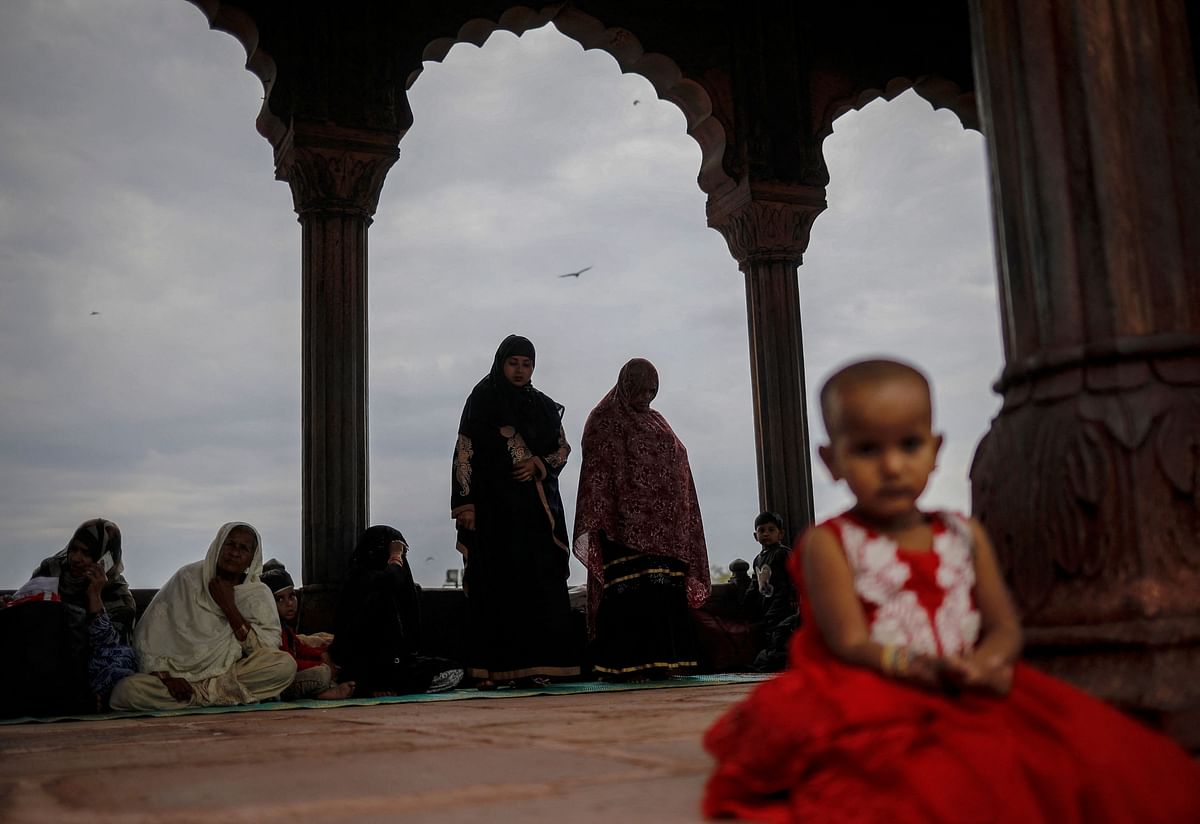 First Friday prayers of the holy month of Ramadan at the Jama Masjid in Delhi