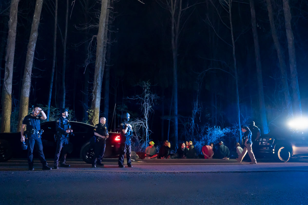 Protesters Damage Property at Site of Planned Police Center in Atlanta