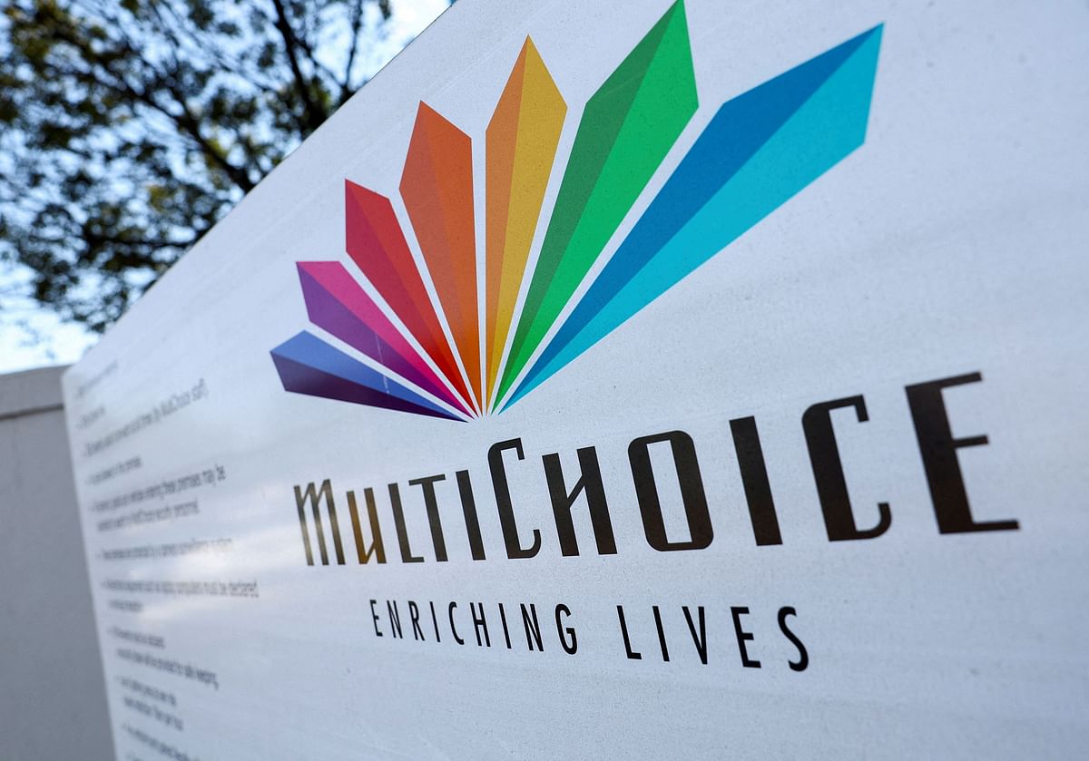 FILE PHOTO: A MultiChoice logo is displayed outside the company's building in Cape Town, South Africa February 2, 2024. REUTERS/Esa Alexander/File Photo