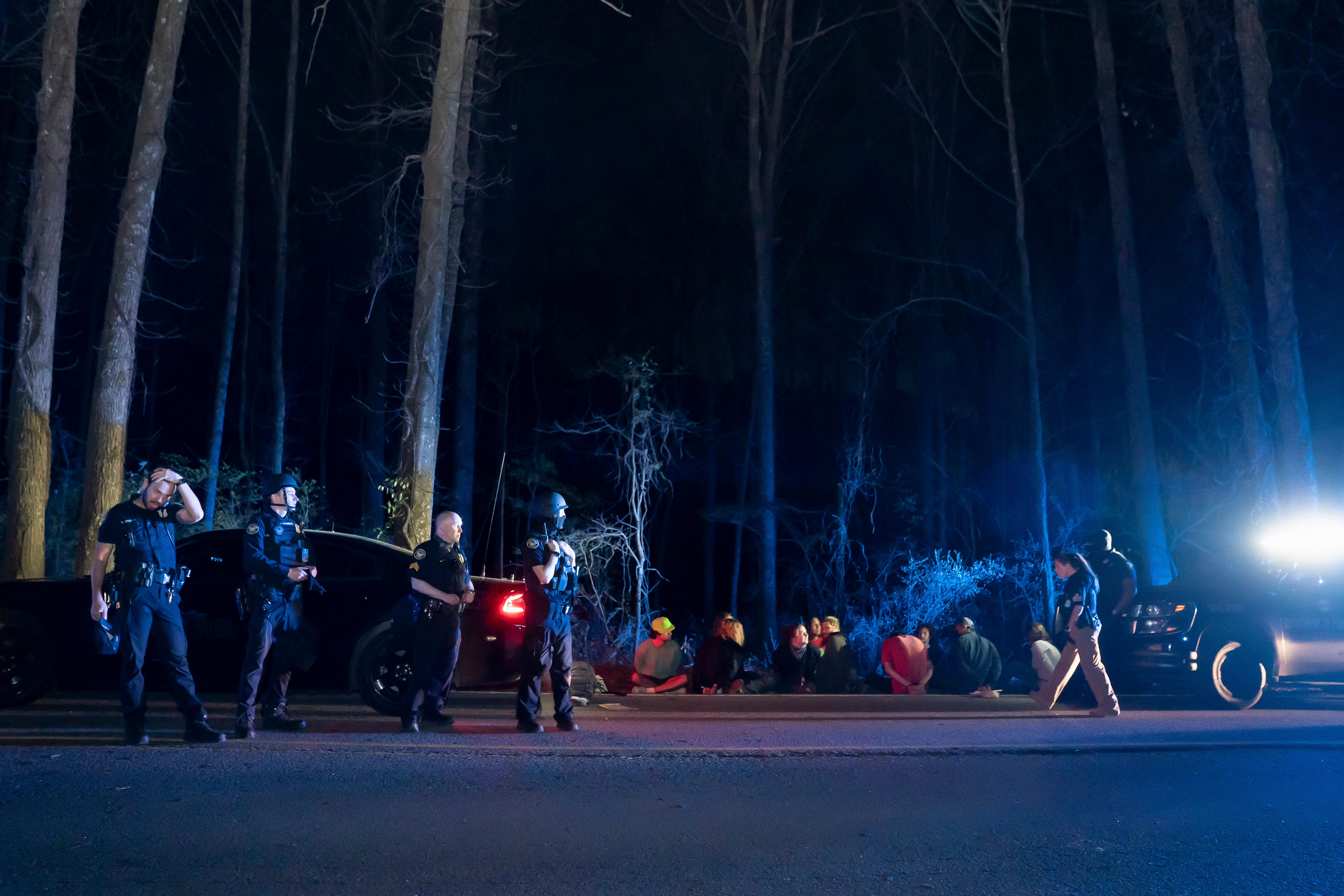 Protesters Damage Property at Site of Planned Police Center in Atlanta