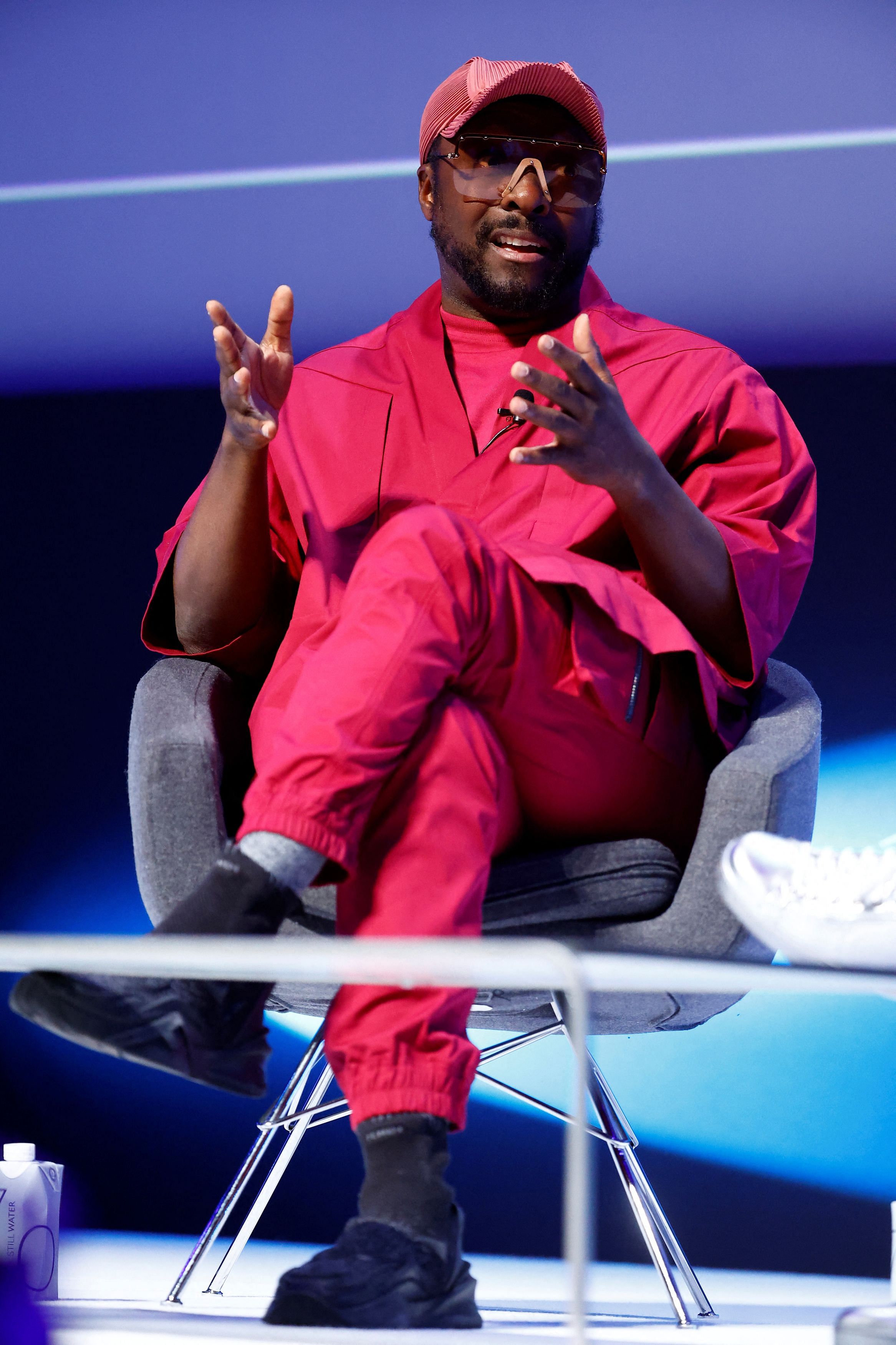 will.i.am, co-founder of the Black Eyed Peas, founder and CEO of FYI, Focus Your Ideas, attends a conference at the Cannes Lions International Festival of Creativity in Cannes, France, June 20, 2023. REUTERS/Eric Gaillard