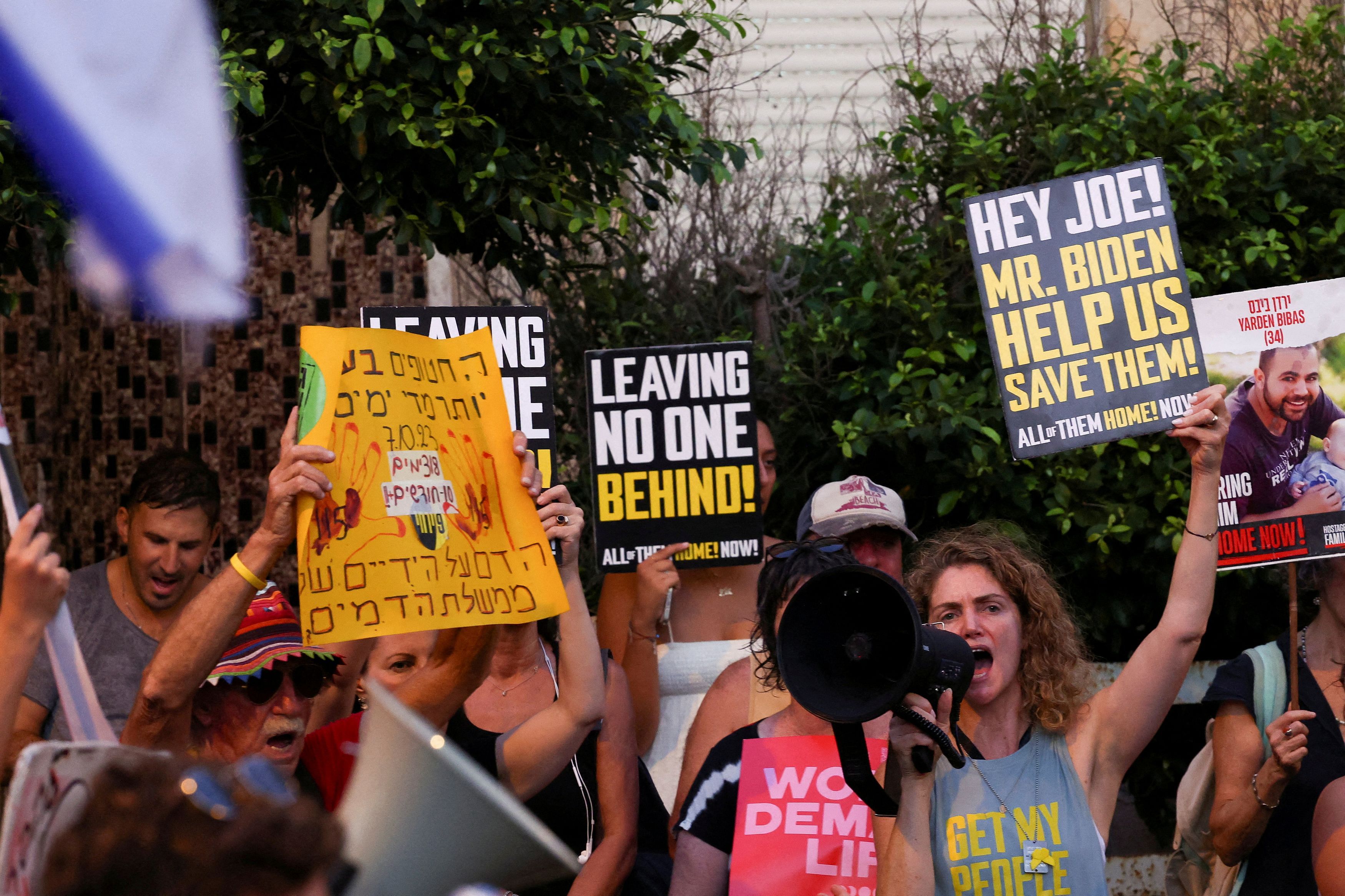 <div class="paragraphs"><p>Supporters of hostages who were kidnapped during the deadly October 7 attack demand their immediate.</p></div>