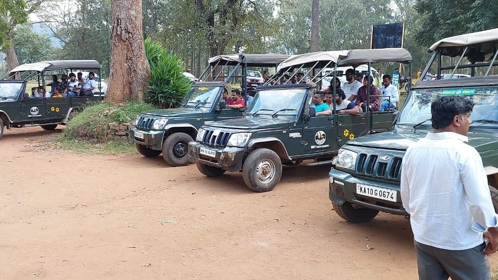 ಬಿಆರ್‌ಟಿಯ ಕೆ.ಗುಡಿಯಲ್ಲಿ ಸಫಾರಿ ಹೊರಟ ಪ್ರವಾಸಿಗರು