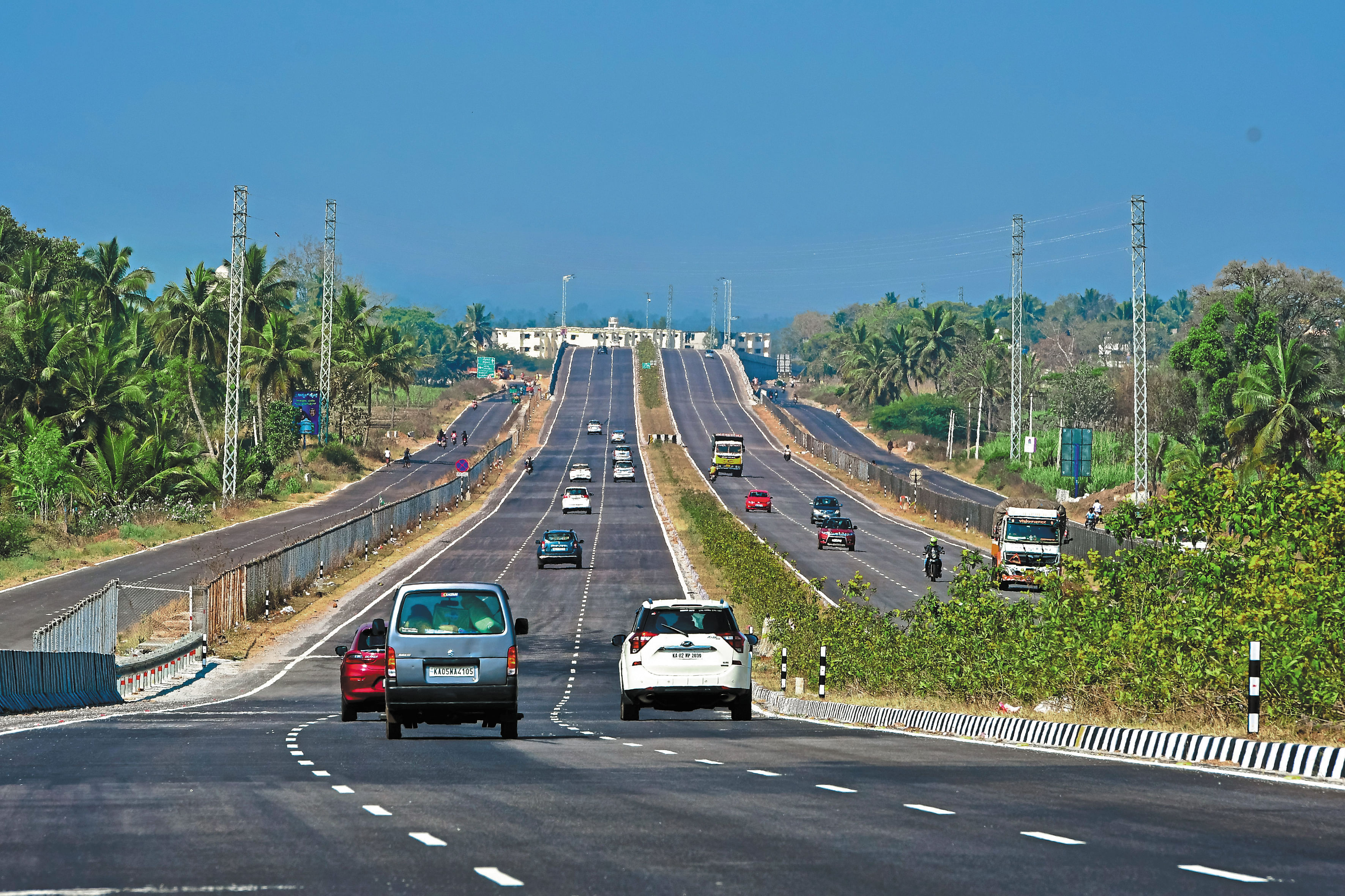 ಮೈಸೂರು–ಬೆಂಗಳೂರು ಹೆದ್ದಾರಿಯ ನೋಟ