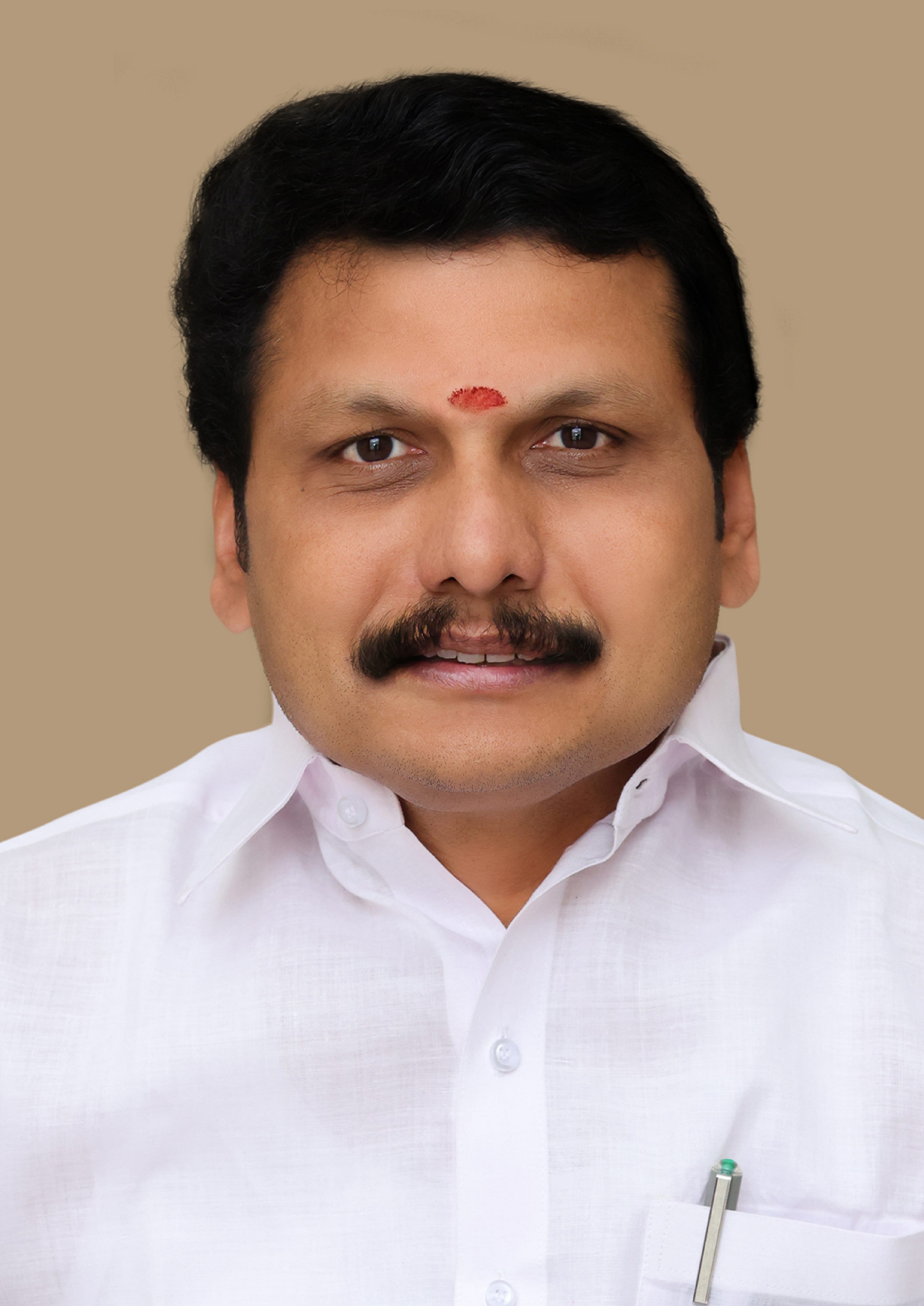 Chennai: Undated photo of DMK leader V. Senthil Balaji, who has been dismissed from Council of Ministers by Tamil Nadu Governor on Thursday, June 29, 2023. (PTI Photo)(PTI06_29_2023_000300B)