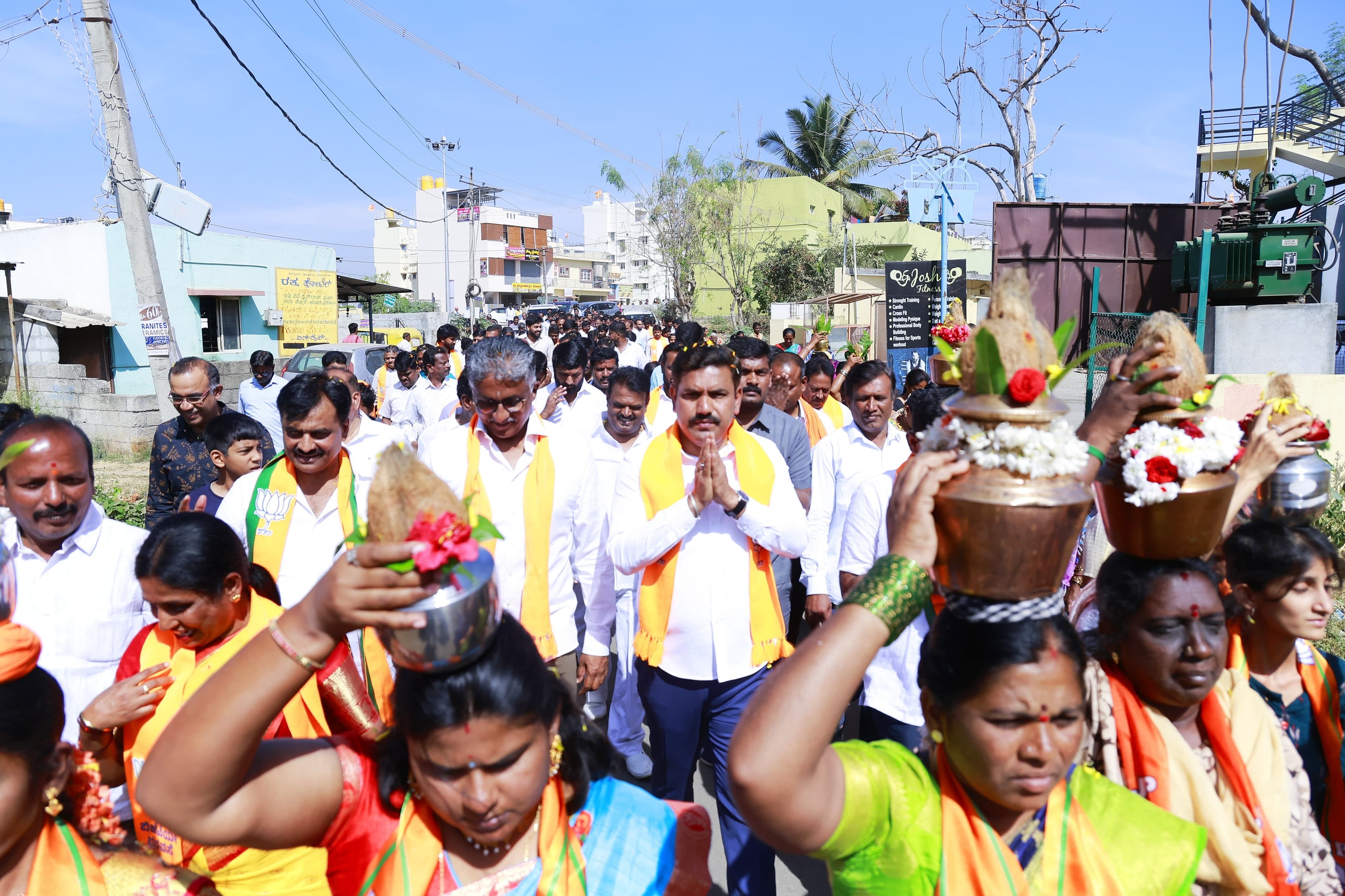 ಬಿ.ವೈ.ವಿಜಯೇಂದ್ರ, ನಂದೀಶ್‌ ರೆಡ್ಡಿ ಗ್ರಾಮ ಚಲೋ ಕಾರ್ಯಕ್ರಮದಲ್ಲಿ ಭಾಗವಹಿಸಿದರು.