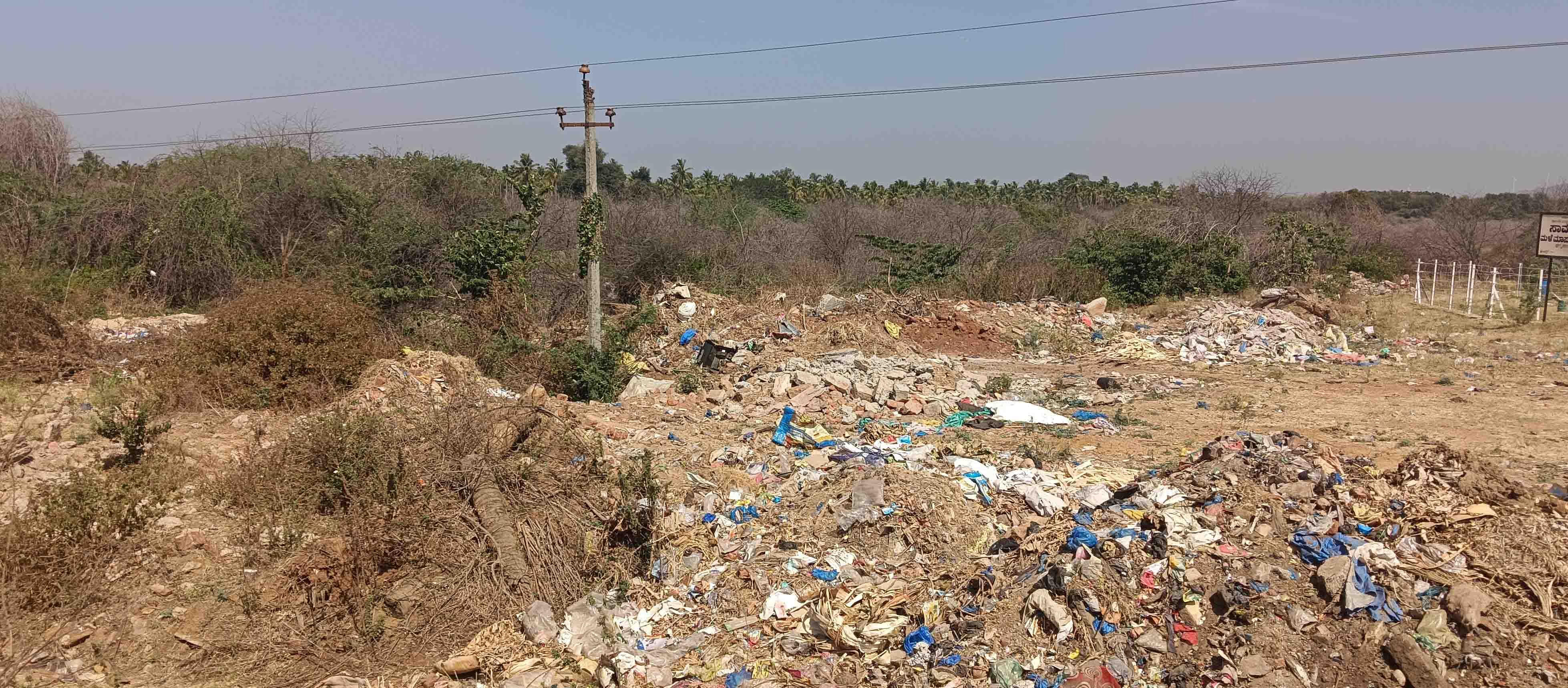 ಚಿಕ್ಕಜಾಜೂರಿನ ಕೆರೆಯಲ್ಲಿ ತ್ಯಾಜ್ಯದ ರಾಶಿ