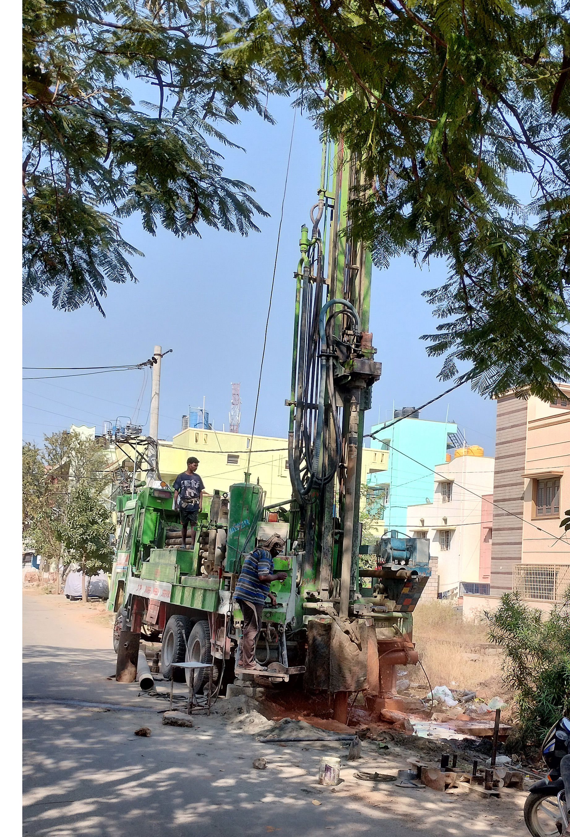 ನೆಲಮಂಗಲ ಪಟ್ಟಣದಲ್ಲಿ ನಗರಸಭೆ ವತಿಯಿಂದ ಹೊಸ ಕೊಳವೆಬಾವಿ ಕೊರೆಸಲಾಯಿತು