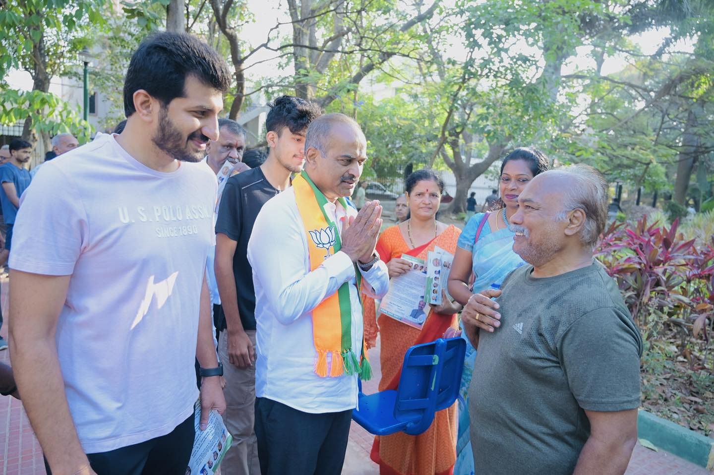 ಬೆಂಗಳೂರು ಕೇಂದ್ರ ಲೋಕಸಭಾ ಕ್ಷೇತ್ರದ ಬಿಜೆಪಿ ಅಭ್ಯರ್ಥಿ ಪಿ.ಸಿ.ಮೋಹನ್‌ ತಮ್ಮ ಕ್ಷೇತ್ರದಲ್ಲಿ ಪ್ರಚಾರ ನಡೆಸಿದರು.