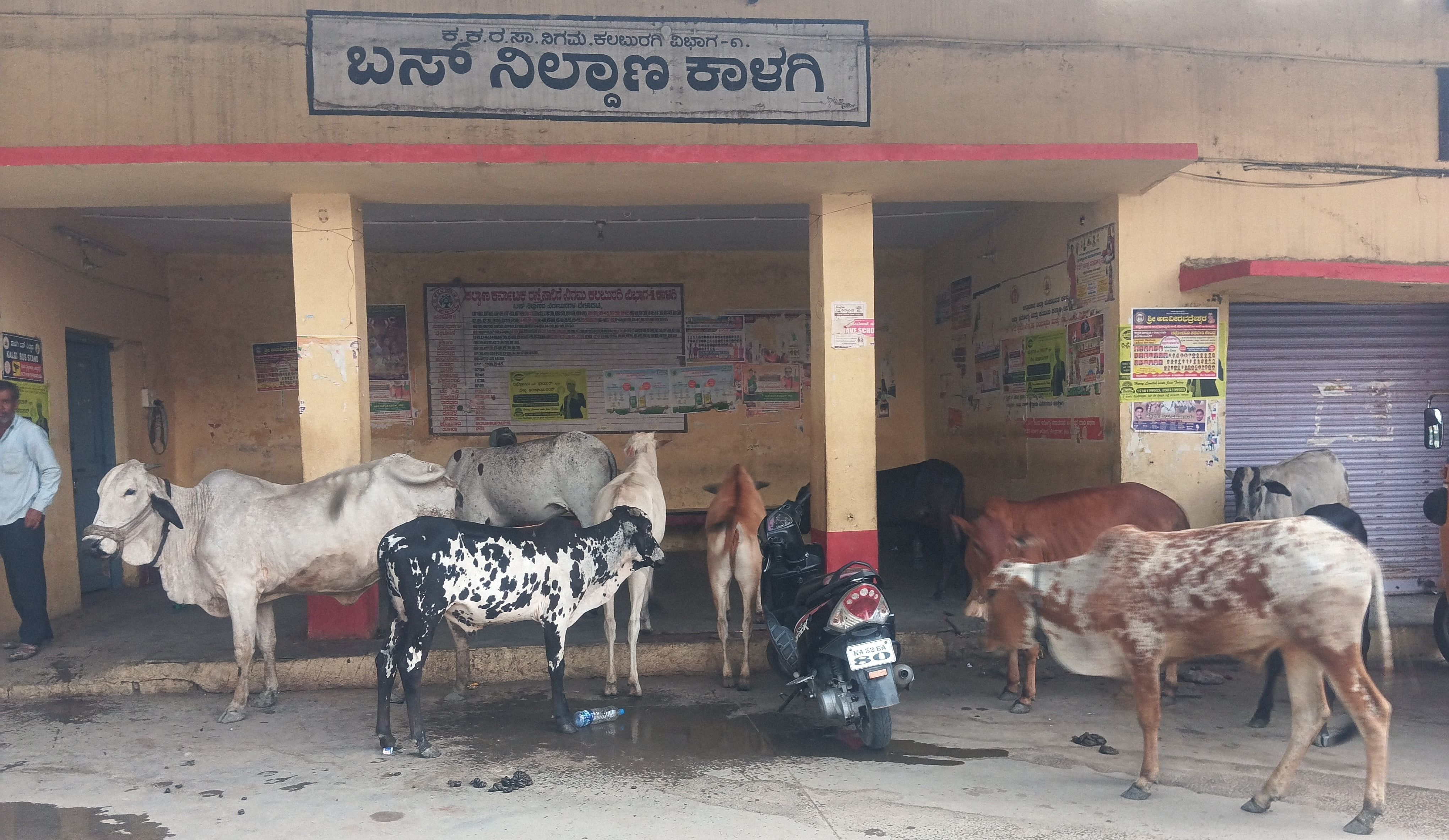 ಕಾಳಗಿ ಪಟ್ಟಣದ ಹಳೆಯ ಬಸ್ ನಿಲ್ದಾಣ 