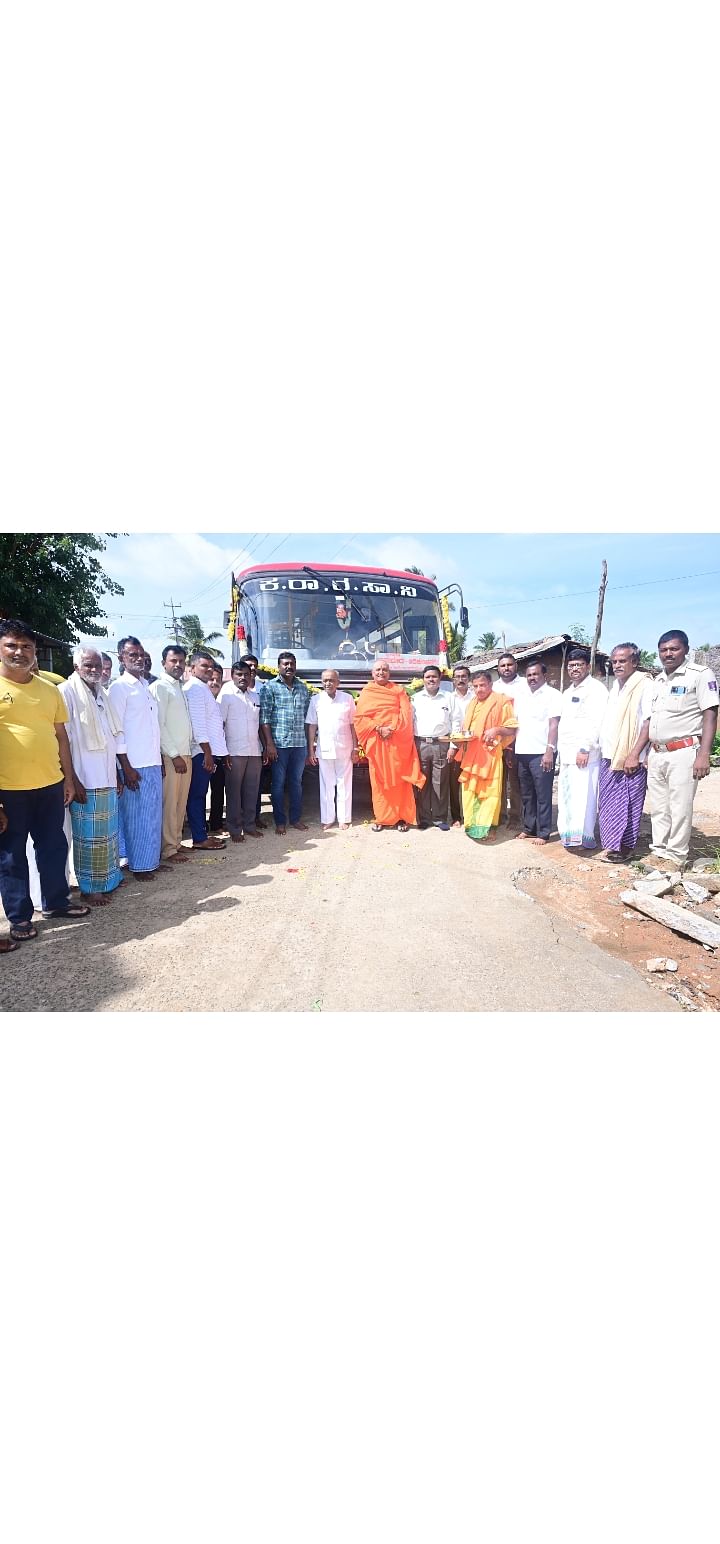 ಬಾನಂದೂರಿನಲ್ಲಿ ನೂತನ ಬಸ್ ಮಾರ್ಗಕ್ಕೆ ಚಾಲನೆ ನೀಡಲಾಯಿತು