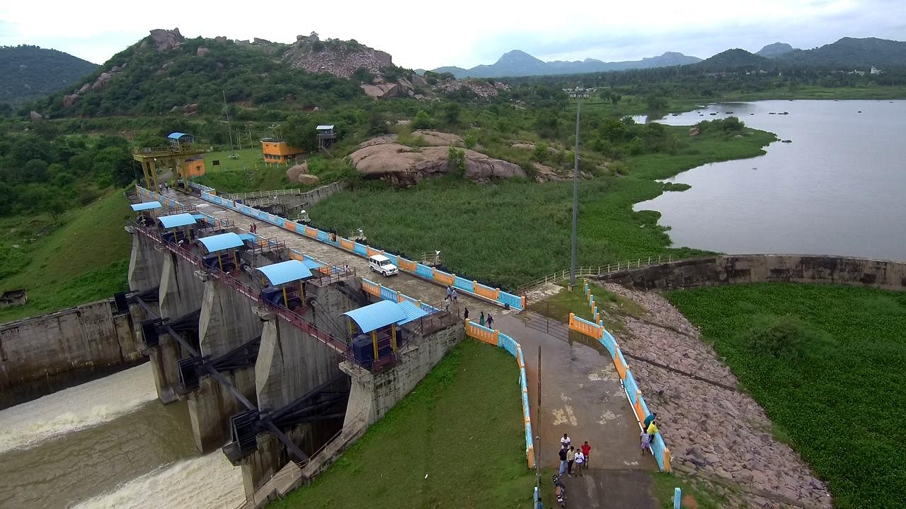 ಹಾರೋಬೆಲೆ ಬಳಿ ನಿರ್ಮಾಣ ಮಾಡಿರುವ ಜಲಾಶಯ