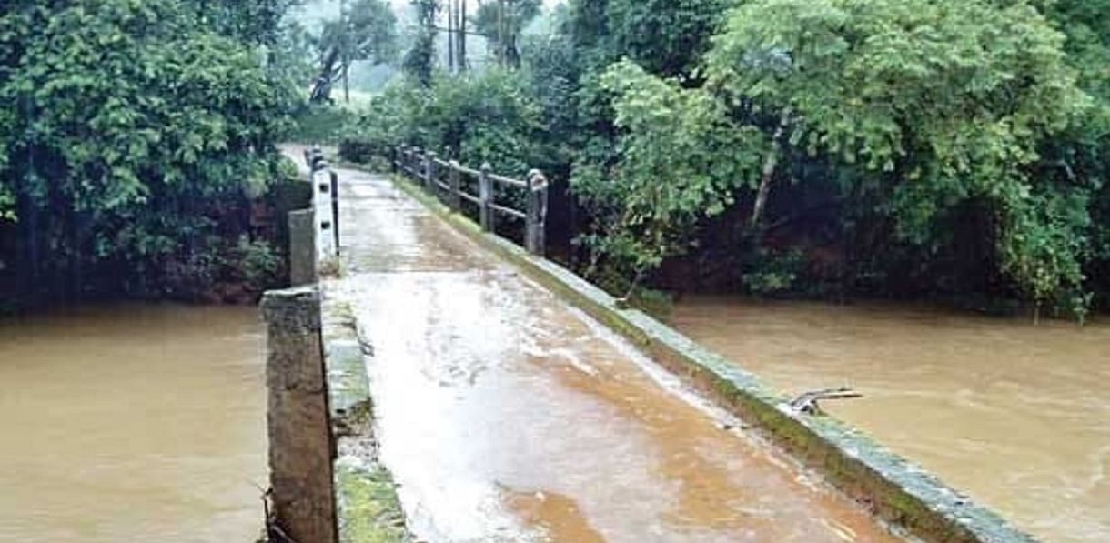 ಶಿಥಿಲಗೊಂಡ ಶಿರಸಿ– ಸಿದ್ದಾಪುರ ತಾಲ್ಲೂಕಿನ ಗಡಿ ಭಾಗದ ನಡಿಮನೆ ಕಿರುಸೇತುವೆ 