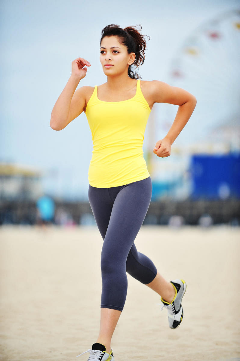 Indian Woman Joggingಜಾಗಿಂಗ್ 