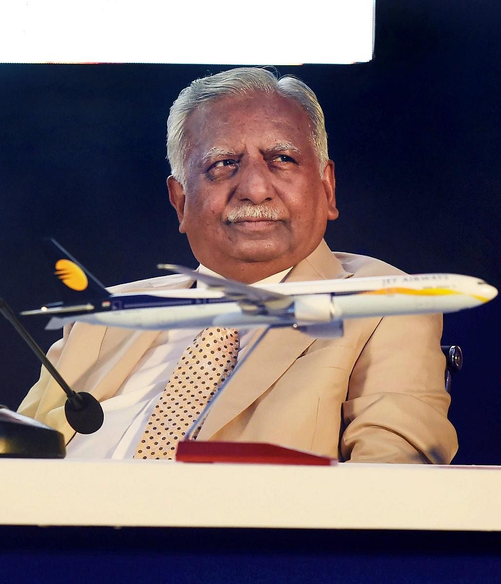 **FILE** Mumbai: In this file photo dated Nov 29, 2017, Naresh Goyal, Chairman of Jet Airways during the signing of 'Enhanced Cooperation Agreement' between Air France-KLM and Jet Airways, in Mumbai. Goyal and his wife will step down from the board of the ailing airline, which will also receive immediate funding of Rs 1,500 crore under a resolution plan piloted by its lenders. (PTI Photo/Mitesh Bhuvad)(PTI3_25_2019_000100B)