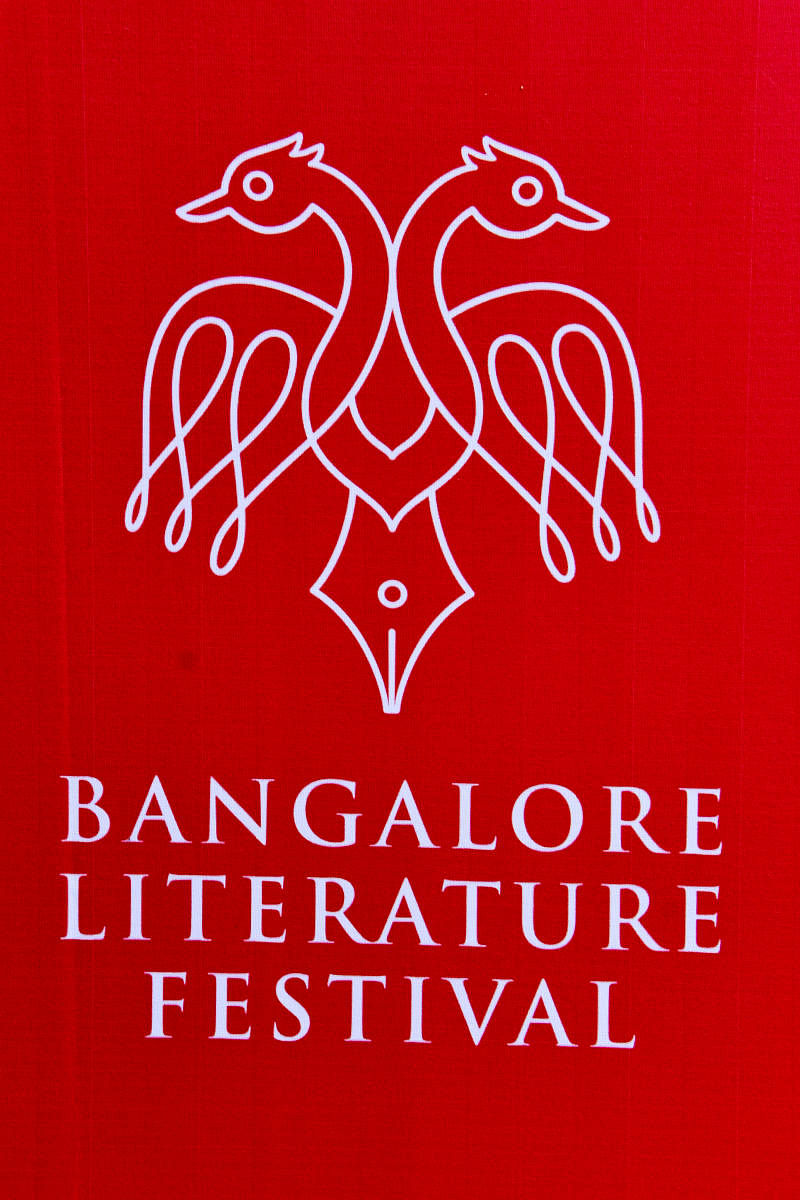 Preparations are going on for Bangalore Literature Festival at Lalit Ashok hotel in Bengaluru on Friday. Festival is 9th and 10th November. Photo by S K Dinesh