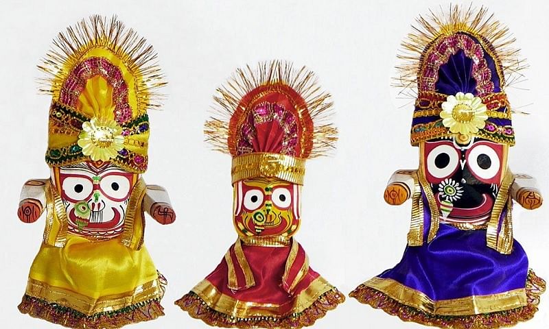 ಪುರಿಯ ಜಗನ್ನಾಥ ದೇವಾಲಯದಲ್ಲಿರುವ ದೇವರ ಮರದ ಮೂರ್ತಿಗಳು