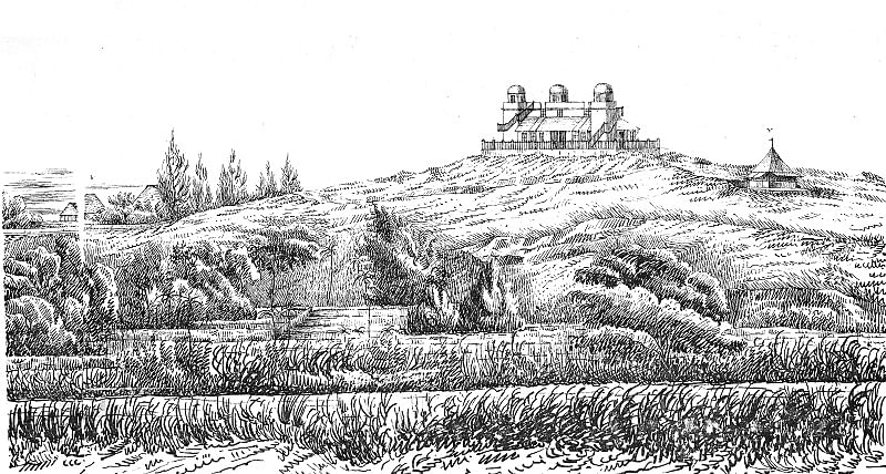 ವೀಕ್ಷಣಾಲಯದ 1837ರ ನೋಟ