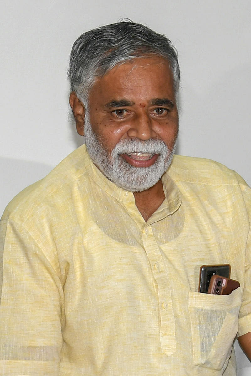 B C Nagesh, Primary and Secondary Education Minister. Photo by S K Dinesh