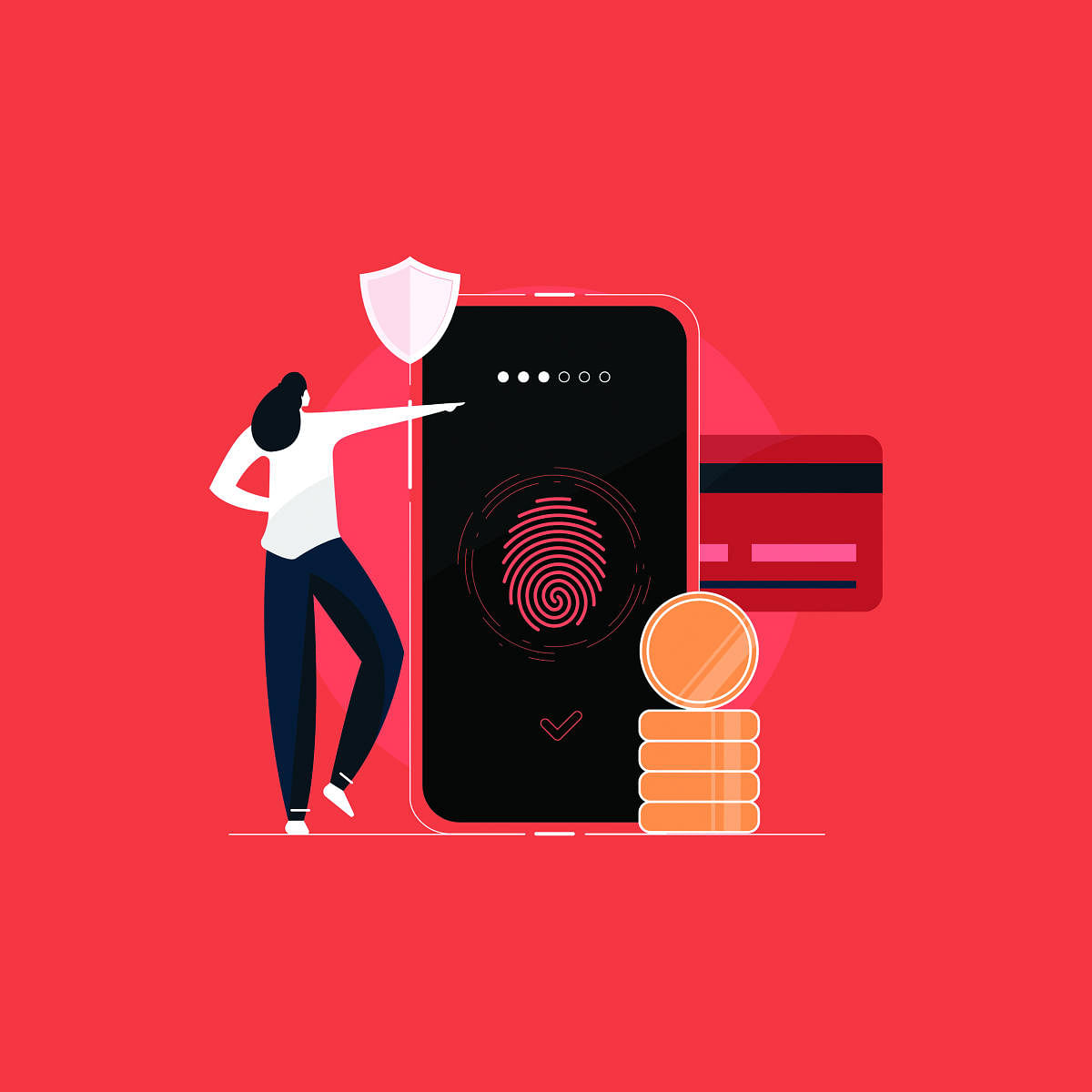 secure payment, secure personal data, Confidential Data Protection Concept illustration"iStock-111907105.jpg" "iStock-583713032.jpg" "iStock-1221800191.jpg" "iStock-1281183576.jpg"