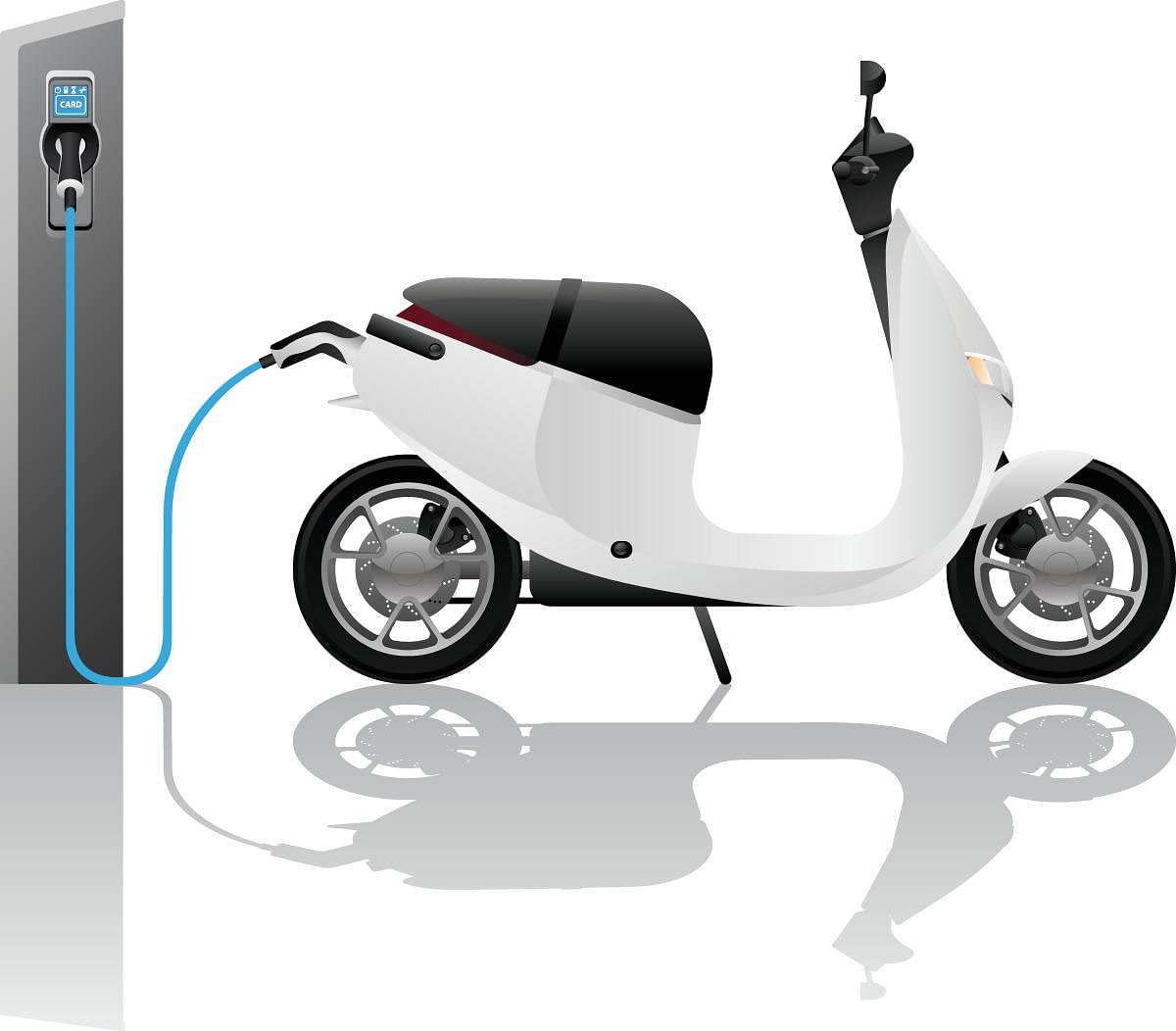 Electric scooter for sharing