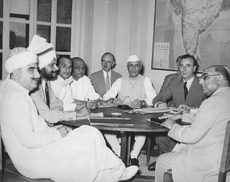 7 ಜೂನ್ 1947 ರ ನವದೆಹಲಿ ಕಾನ್ಫರೆನ್ಸ್‌ನಲ್ಲಿ ಭಾಗವಹಿಸಿದ್ದ ನೆಹರು