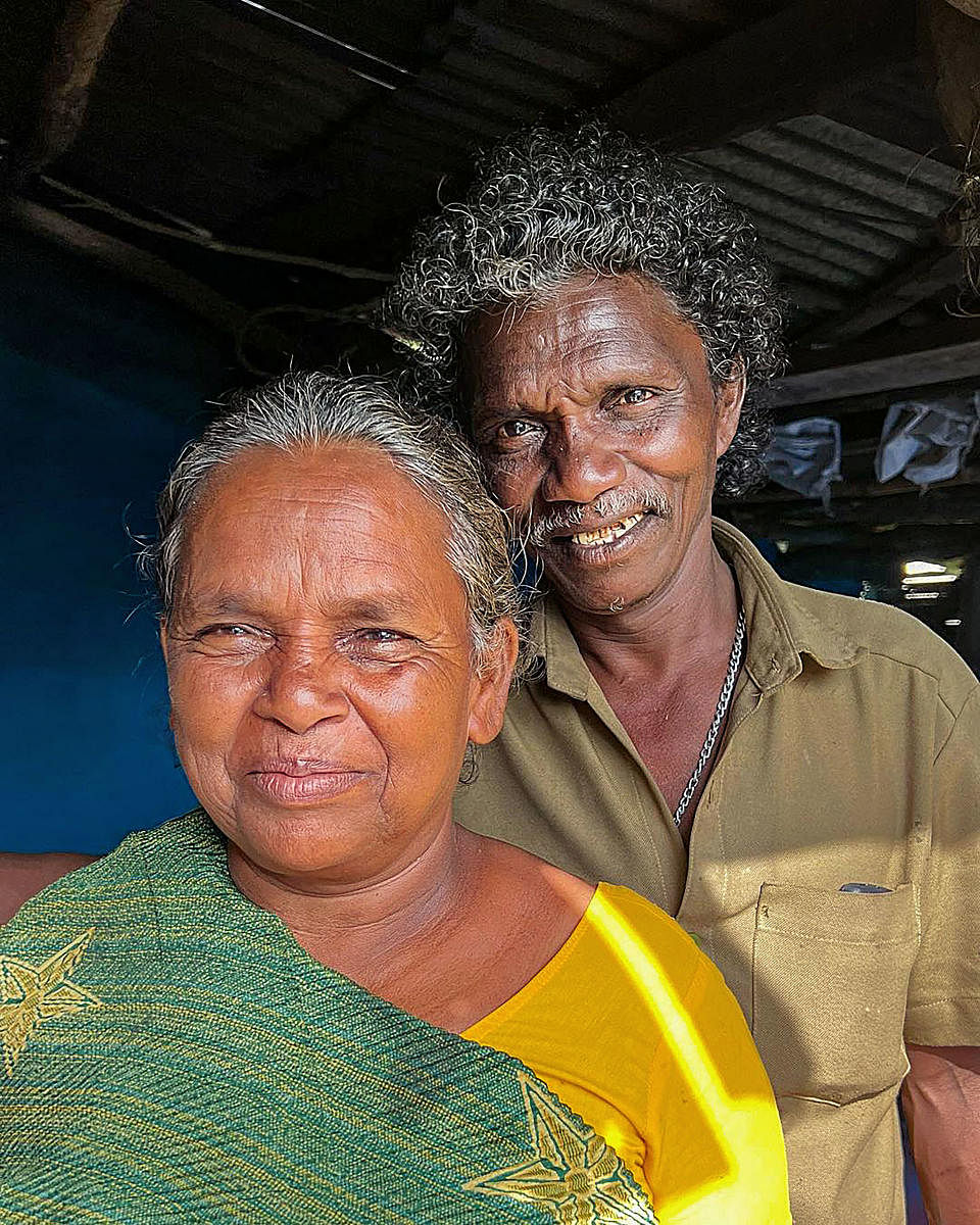 ಮಧುಮಲೆ ಹುಲಿ ಸಂರಕ್ಷಿತ ಪ್ರದೇಶದ ಕಾವಾಡಿ ದಂಪತಿ ಬೆಳ್ಳಿ ಮತ್ತು ಬೊಮ್ಮ –ಪಿಟಿಐ ಚಿತ್ರ